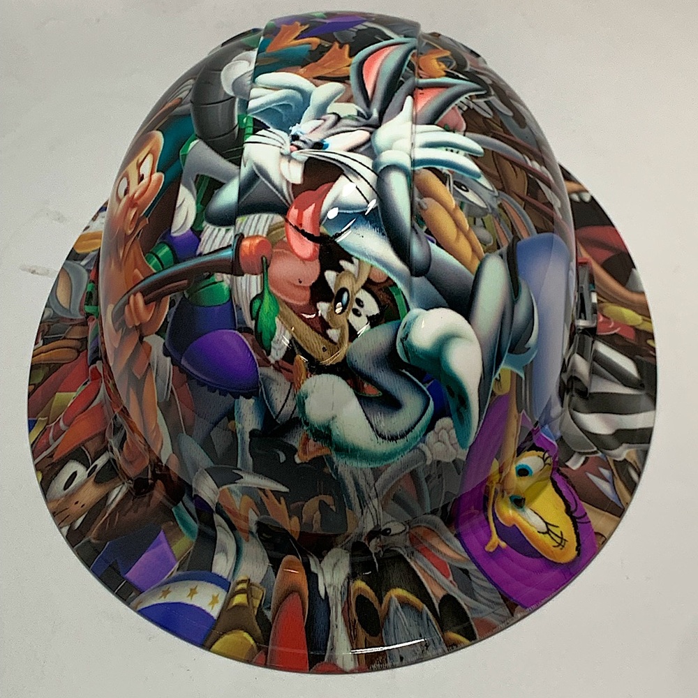 New Full Brim Hard Hat Custom Hydro Dipped Looney Tunes!